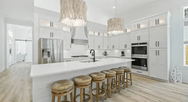 Sleeps 34! 2 Homes, Private Pools, Firepit, Golf Cart, Walk to Beach Seagrove San Juan by Avantstay