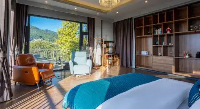 Люкс с 2 комнатами Tengchong Qishan Luxury Hidden · Hillside Hot Spring Mountain Lodge