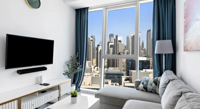 Appart in Business Bay With Amazing Burj View, Забронировать Апартаменты/квартира Дубай Эмират Дубай, рядом с Деловой район Эмаар-Сквер