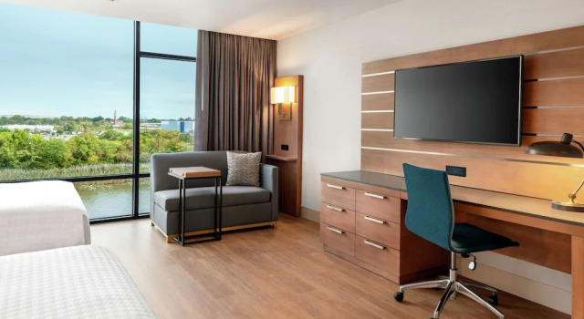 Люкс c 1 комнатой с видом на залив Homewood Suites By Hilton Wilmington Downtown
