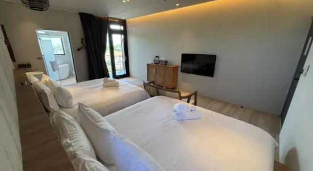 Standard quadruple chambre Vue montagne Ningxia Light