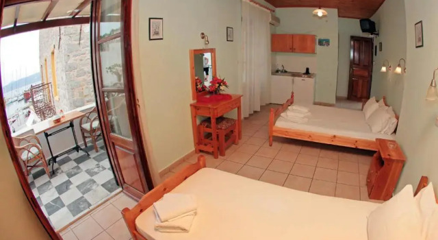Студия с видом на море Glaros Guesthouse