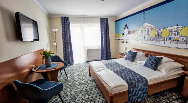 Двухместный номер Deluxe с балконом Hotel Viktória