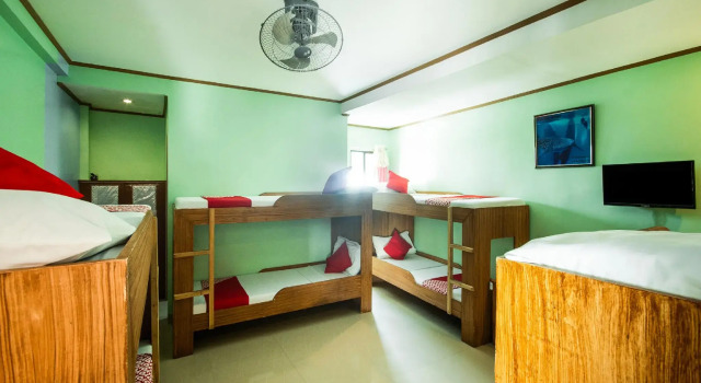 Кровать в общем номере OYO 455 Casa Bonita Inn Ii 