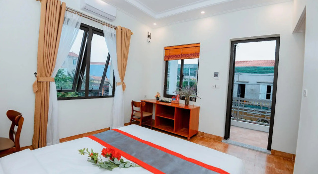 Двухместный номер Deluxe с балконом Tam Coc Golden Sky Homestay