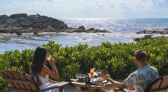 Camera quadrupla Standard vista oceano Maya Tulum By G Hotels