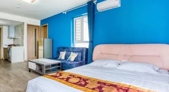 Люкс с 2 комнатами с видом на море Yingkou Vanke Letu Seaview Apartment