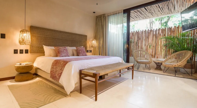 Апартаменты Luxury с 3 комнатами с видом на сад Copal Tulum Hotel