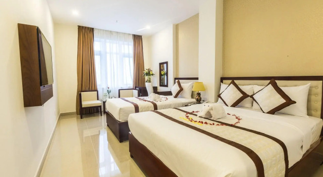 Hoang Linh Dan Hotel, Забронировать Отель Отели Дананга муниципалитета 3 звезды, рядом с Музей изящных искусств Дананга, 3*