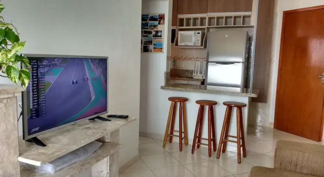 Apto. Pé na areia com Churrasqueira