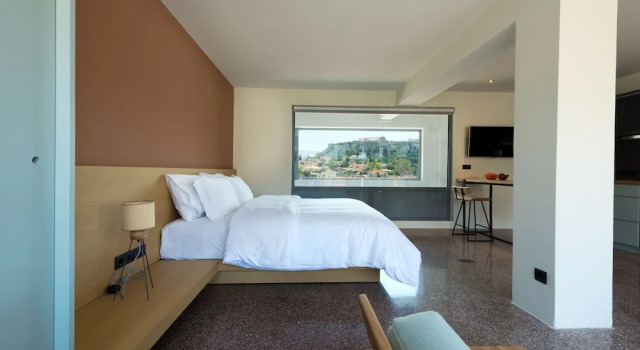 Апартаменты Deluxe с балконом Downtown Boutique Apartments Acropolis View