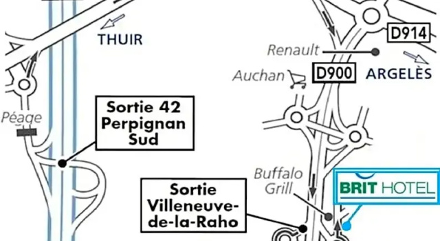 Номер Standard Brit Hotel Porte dEspagne