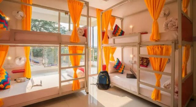 Кровать в общем номере (женский номер) goSTOPS Goa, Baga
