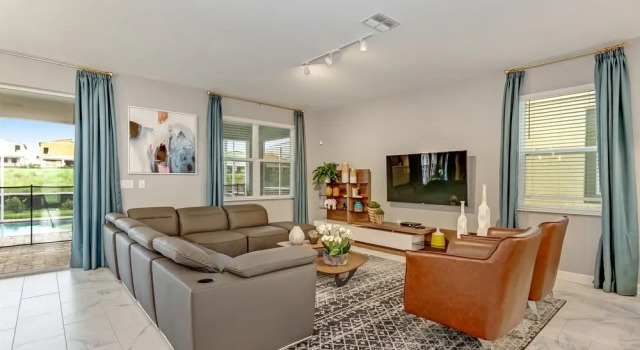 511pbeach Amazing Champions Gate 9 Bedroom 5 Bed, Book Hotel Hoteller i Four Corners med pool, Swimmingpool