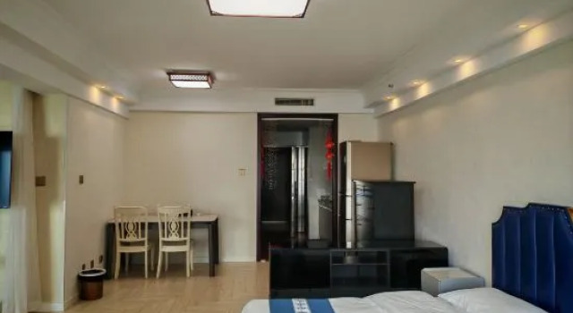 Кровать в общем номере Sea Dream Seaview Hotel (Zhongshan Square Venice Water City)