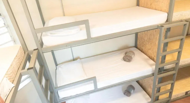 Кровать в общем номере Quintal Hostel