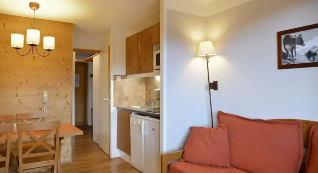Belle Plagne Studio Cabine on Slopes 4 People of 23 mÂ² Cal405, Забронировать Отель Бель-Плань Ла-Плань-Тарантез