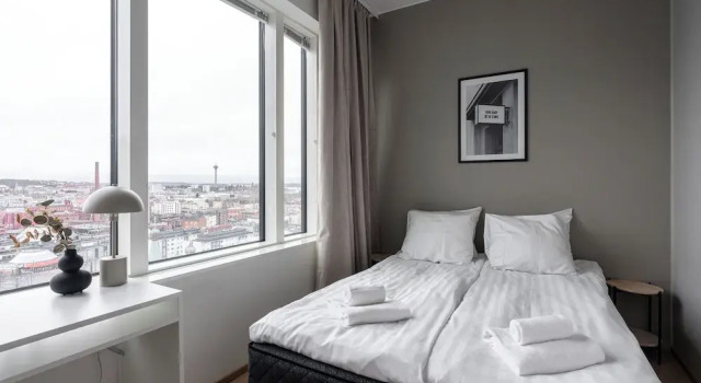 12th Floor Sauna Retreat with Views, Забронировать Апартаменты/квартира Тампере Западная Финляндия, рядом с Finnish Hockey Hall of Fame