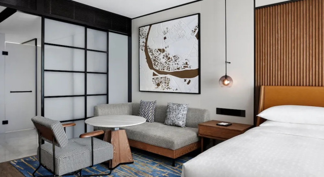 Четырёхместный номер Superior с балконом Sheraton Zhaoqing Dinghu