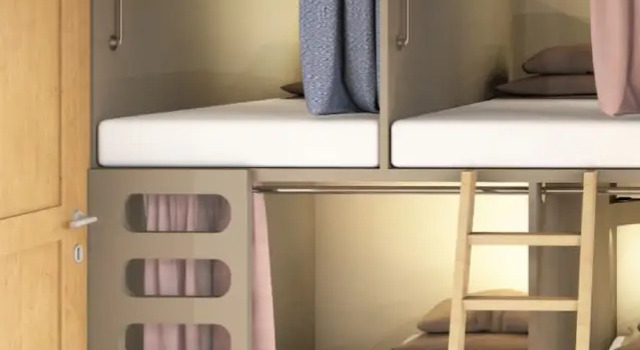 Кровать в общем номере Hostel Feldkirch