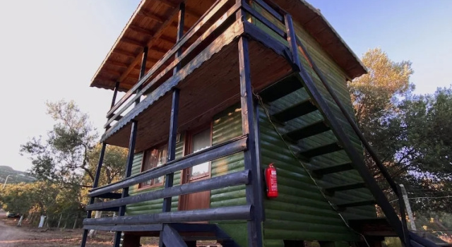 Двухместное бунгало Comfort с балконом и с видом на сад Elysium Garden Assos Bungalow & Glamping