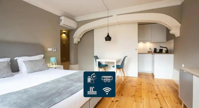 Студия Comfort MyStay Porto Bolhão - Pool & Garden