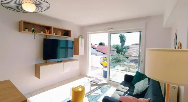 Апартаменты с 3 комнатами Le 5 SUD Anglet Piscine Parking WIFI