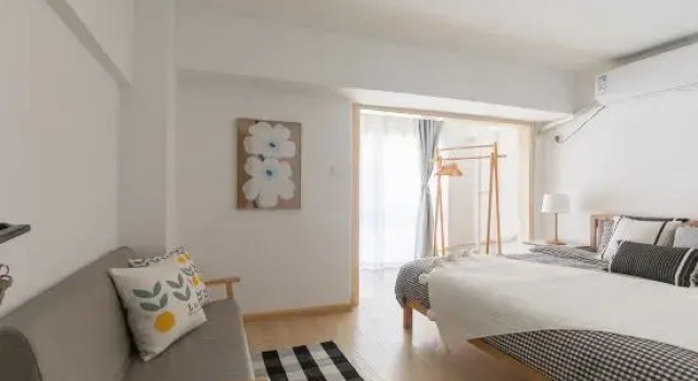 Люкс Дуплекс c 1 комнатой Jinan Anzhi ruosu apartment