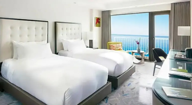 Двухместный номер Deluxe с балконом и с видом на море Paradise Hotel Busan