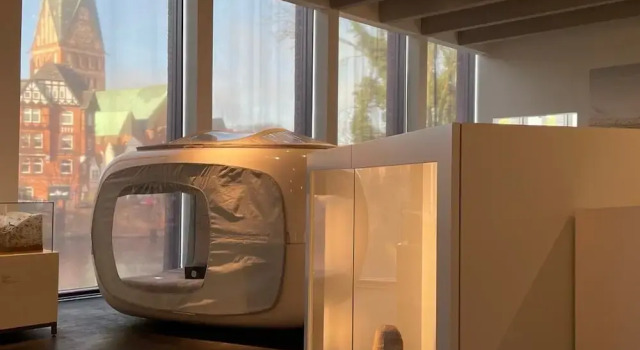 Eine Nacht im Museum - LUNA Sleep Cube, Забронировать Отель Отели Люнебург с парковкой, рядом с Дом Генриха Гейне, Парковка