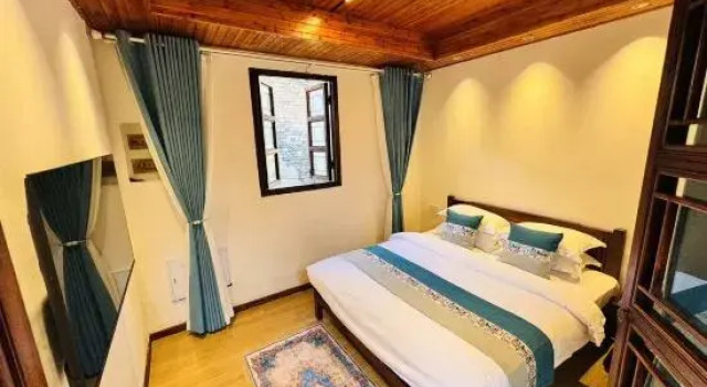 Кровать в общем номере Yangzhou Yanju Sanyue Homestay (Heyuan)