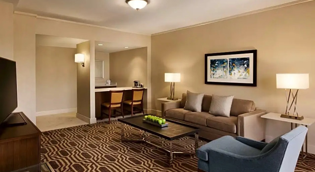 Двухместный люкс Presidential c 1 комнатой Hilton Boston Dedham