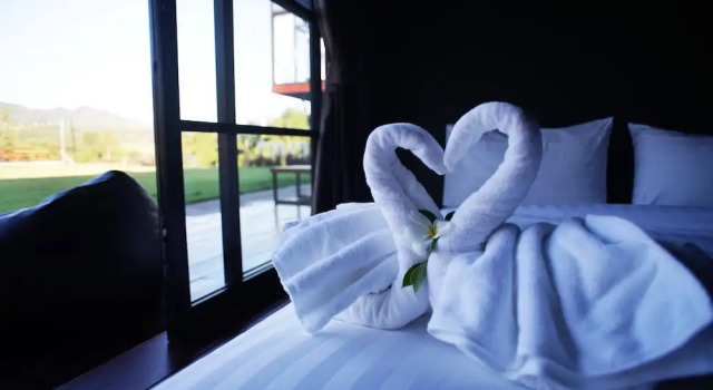 Двухместные апартаменты с балконом и с видом на сад The River Life Resort