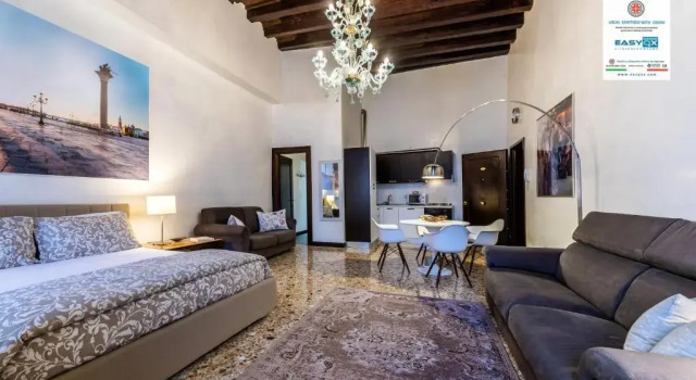 Студия с красивым видом из окна Ca' Sant'Angelo apartments