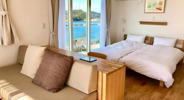 Двухместный номер с террасой Deluxe с видом на море MY LODGE Naoshima
