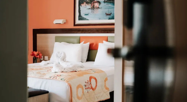 Одноместный номер Standard с балконом и с видом на сад Maltezos Hotel