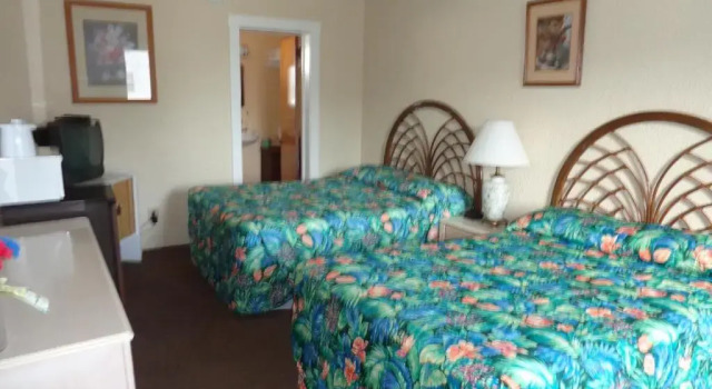 Четырёхместный номер Standard с видом на бассейн Fountain Motel