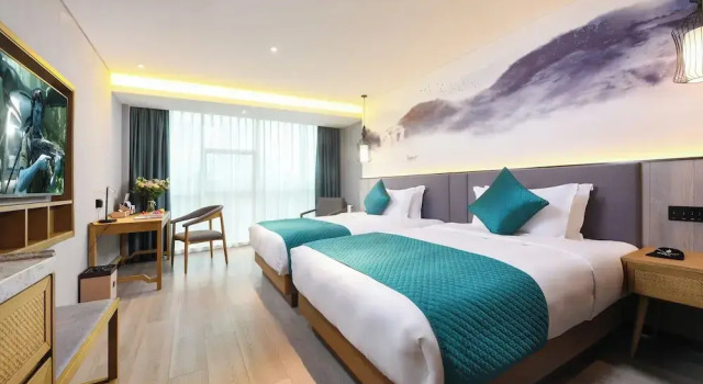 Двухместный номер Deluxe с видом на город Mehood Lestie International Hotel Nancun Wanbo Metro Station Branch