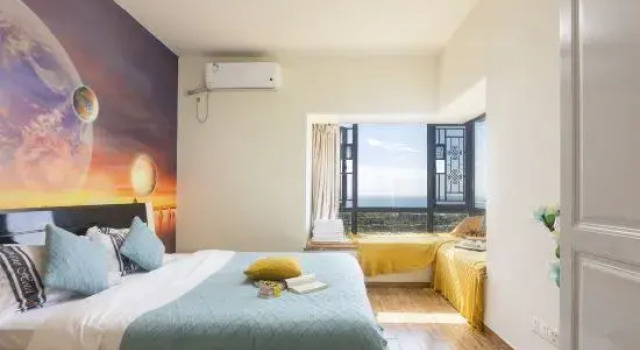 Люкс с 3 комнатами с видом на море Wenchang Space Exploration Moon Seaview Theme Apartment