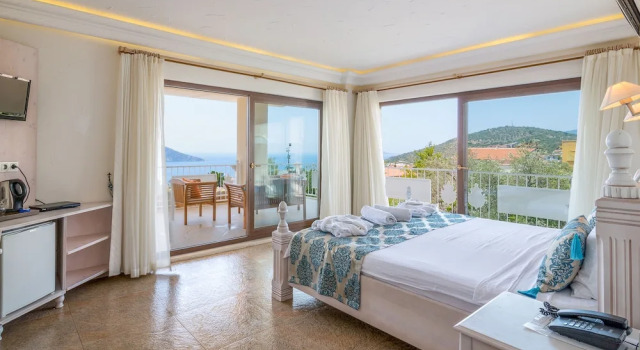 Номер Deluxe с балконом и с видом на море Kalkan Oasis Hotel - Adults Only
