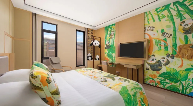 Двухместный номер Deluxe Lovely Panda с балконом Courtyard by Marriott Shanghai International Tourism and Resorts Zone