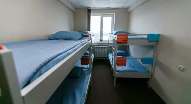 Кровать в общем номере Хостел Никульское