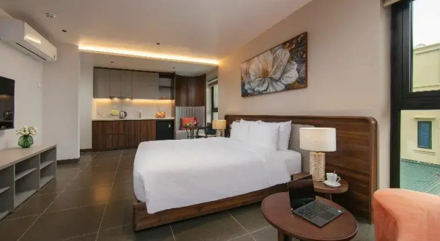 Двухместный номер Deluxe с балконом Hanoi Riverview Boutique Hotel & Apartment