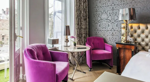 Двухместный люкс с балконом Amstel Corner Hotel