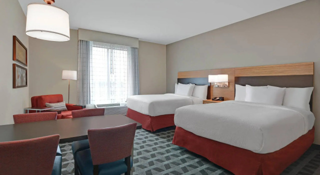 Четырёхместная студия TownePlace Suites by Marriott Indianapolis Downtown