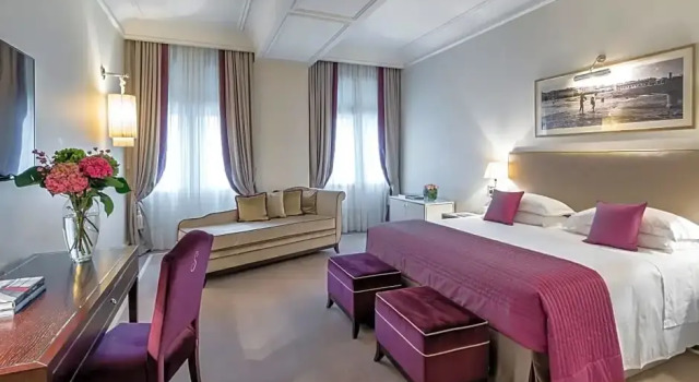 Двухместный номер Deluxe с балконом и с видом на море Savoia Excelsior Palace Trieste - Starhotels Collezione