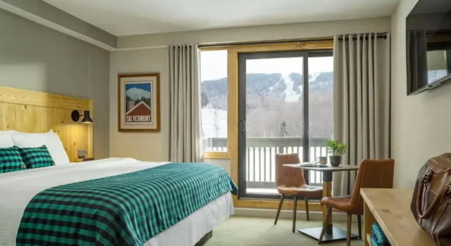 Двухместный номер Deluxe с балконом и с видом на горы The Inn at Bolton Valley