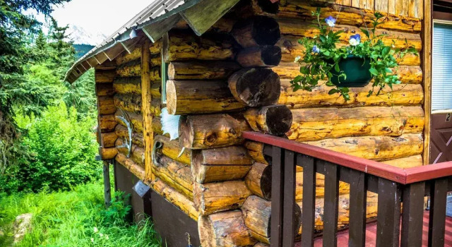 Номер Standard с балконом Midnight Sun Log Cabins