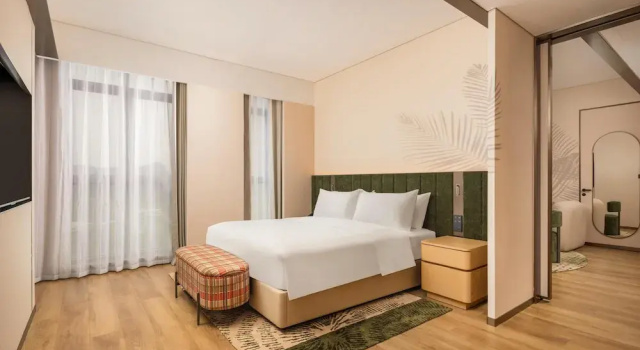 Двухместный люкс Deluxe Hilton Garden Inn Jinan Olympic Sports Center