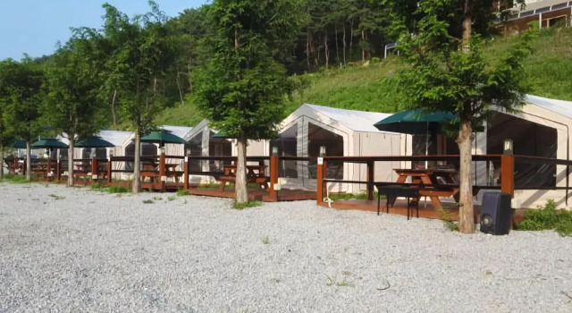 Yeongwol Dong-river Glamping&pension, Buchen Sie Campingplatz Yeongwol Gangwon-Do